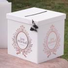 Urne mariage Just Married Rose Gold Metallisé