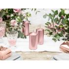 6 Bougies Cylindrique Rose Gold Nacrée 12cm