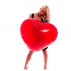 Ballon géant coeur rouge 90 cm
