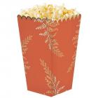 8 boites pop-corn terracotta et or