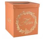 Urne mariage - Merci - Terracotta Jolis Brins or