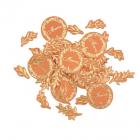 100 Confettis de table Terracotta Jolis Brins Or
