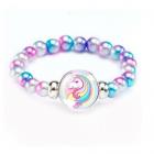 Bracelet Licorne - Perles Rondes Irisées 