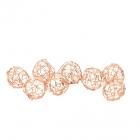 12 boules métallique rose gold - Diamètre 2,5 cm