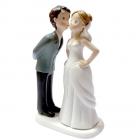 Figurine mariage style BD le bisou