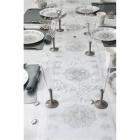 Chemin de table oriental argent