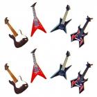 8 Confettis de table en bois - Guitare rock 