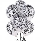 Ballon baroque blanc Décoration mariage (lot de 5)