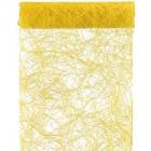 Chemin de table en abaca jaune 30cm x 5m -