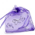 Sac Dragees, Sachet Dragees Mariage Papillon Pourpre (lot de 100)