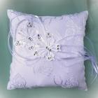 Coussin alliances Mariage ( Papillon ) Ivoire ou Blanc