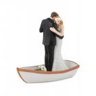 Figurine Gateau de Mariage Couple Dansant Sur Une Barque