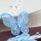 Papillons Bleu Ciel Décoration Mariage (lot de 10)