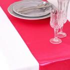 Chemin de Table Mariage Satin Fuchsia (Lot de 5)