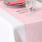 Chemin de table mariage organza corail (lot de 5)