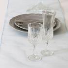 Chemin de Table Mariage Organza Bleu (Lot de 5)