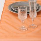 Chemin de Table Mariage Organza Orange (Lot de 5)