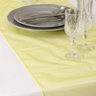 Chemin de Table Mariage Organza Jaune (Lot de 5)