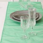 Chemin de Table Mariage Organza Vert (Lot de 5)