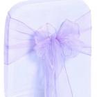 Noeud de Chaise Mariage Organza Lavande x 10