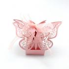 Boîte à Dragées Papillon Rose x 10