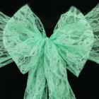 Noeud de chaise mariage dentelle vert