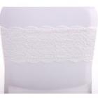 Bandeau de Chaise Dentelle Blanche