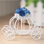 Centre de table carrosse Cendrillon fleur Bleu marine 