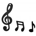 Confettis de Table Mariage Note de Musique Noire