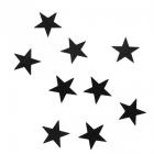 Paquet de 10 étoiles noires confettis décoration de table