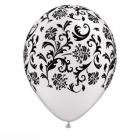 Ballon baroque blanc Décoration mariage (lot de 5)