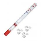 Canon a confettis petales de rose argent 60 cm 