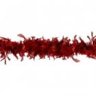 Guirlande boa plumes rouge Décoration de table mariage