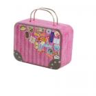 Boîte à Dragées Valise Rose Mariage Thème Voyage