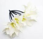 6 Pince Pic-chignon Epingle Cheveux Mariage Orchidée Blanche