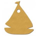 50 Marque place Etiquettes Voilier Carton Kraft 