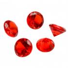24 gros diamants rouges décoration table mariage
