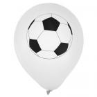 Ballon gonflable blanc imprimé ballon Football (lot de 8) 