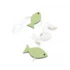 Guirlande Mer poissons vert anis et coquillages