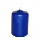 Déco mariage bougie décorative cylindrique bleu marine