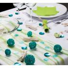 Kit déco de table turquoise et vert "Un soir sur une île"