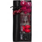 Kit déco de table rouge et noir "Un soir plaisir des sens"