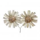 4 marguerites ivoire - fleurs artificielles