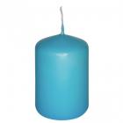 Bougie cylindrique turquoise 10 cm