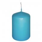 Bougie cylindrique turquoise 10 cm
