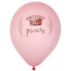 8 ballons gonflables Princesse rose pastel