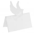10 marque-places Colombe blancs