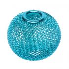 8 mini lampions turquoise en alu