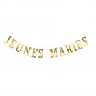 Guirlande lettres "Jeunes mariés" or