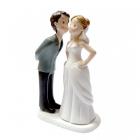 Figurine mariage style BD le bisou